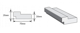 Коробка (п)для дверей Браво, Л-11 (ИталОрех) 